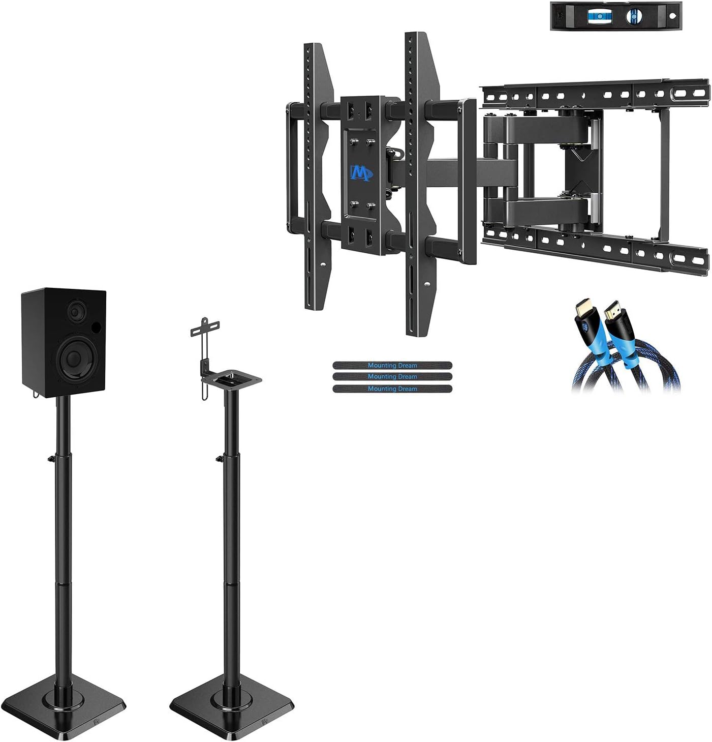 Mounting Dream Speaker Stands Pair Height Adjustable for