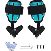 Fepinc Tree Climbing Spikes Kit Steel Frame Tree Climbing Gear | for Arborists Adjustable Tree Climbing Gear for Outdoor Jungle Survival Fruit Picking (Basic Set)