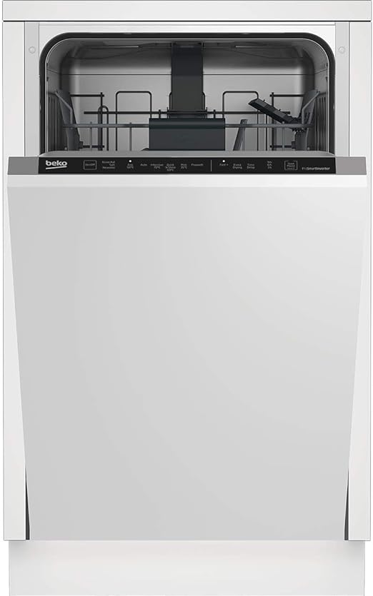 beko slimline dishwasher silver