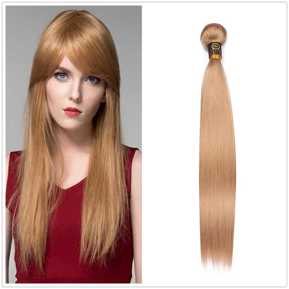 Amazon Com 27 Honey Blonde Human Hair Bundles Straight Hair