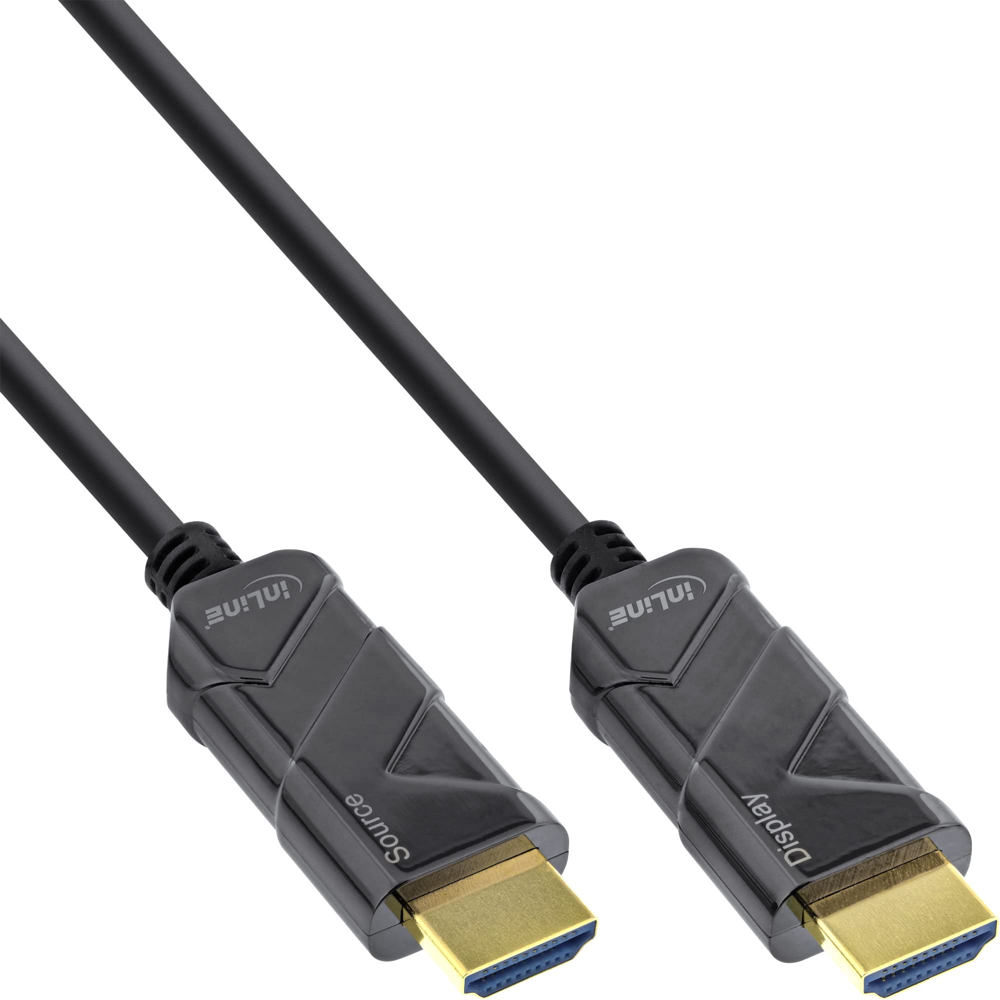 InLine® HDMI AOC Cable, Ultra High Speed HDMI Cable, 8K4K, Black, 100 m