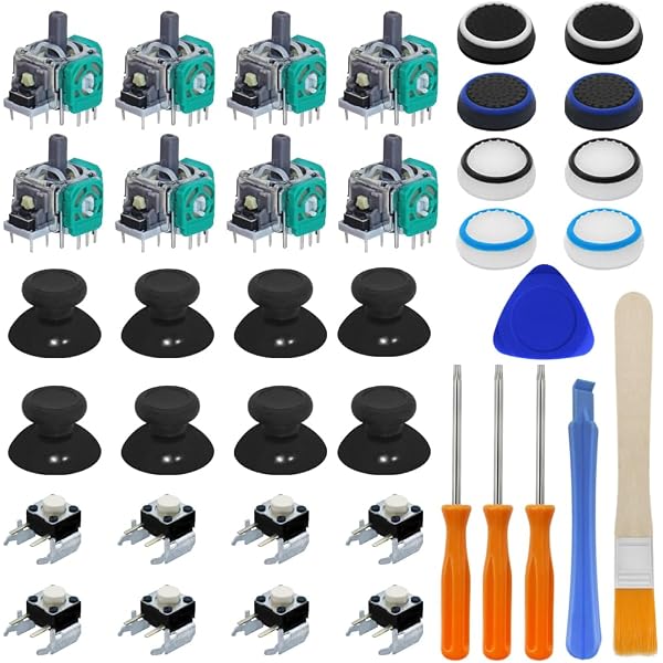 PlayStation 2 PS2 DualShock 2 Controller Repair Kit – Rubber Silicone Pads For Button Fix