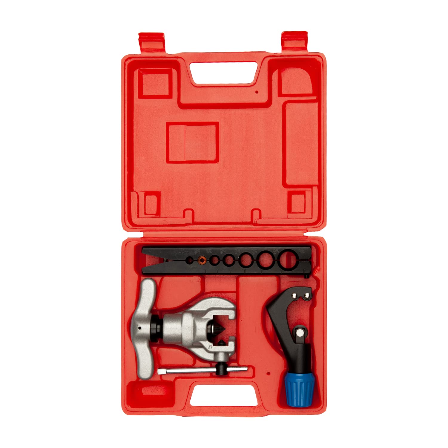 Eccentric Flaring Tools Set and Tube Cutter Kit for 7 Dies Sizes 3/16-3/4inch Refrigeration HVAC 45 Degree Heavy Duty