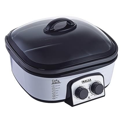 Inalsa Cook and Serve 1400-Watt Multi Cooker (Black/Grey)