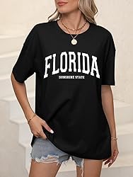 ORANDESIGNE Women’s Oversized Florida Letter