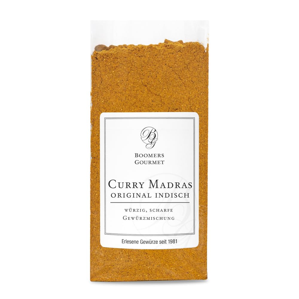 Boomers Gourmet - Premium Curry Madras, original indisch, scharfes Curry Pulver Gewürzmischung - Gewürzdose - 100 g 2