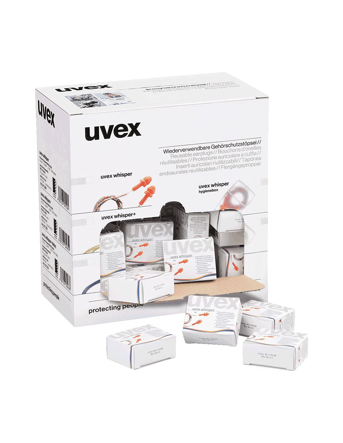 Uvex Gehörschutzstöpsel 23 dB mehrweg Whisper 2111201 50 Paar