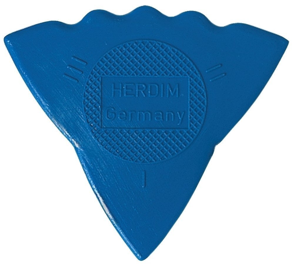 Herdim 600203 Plectrum/Pick 3-gauges, blue, gauge strong, I soft, II - medium, III - hard, 12 pieces