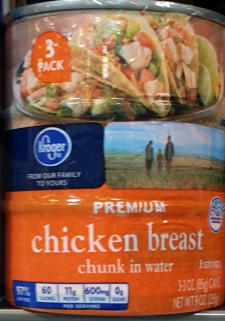 Kroger Premium Chunk Chicken Breast in Water 3 3 Oz Cans (Pack of 3