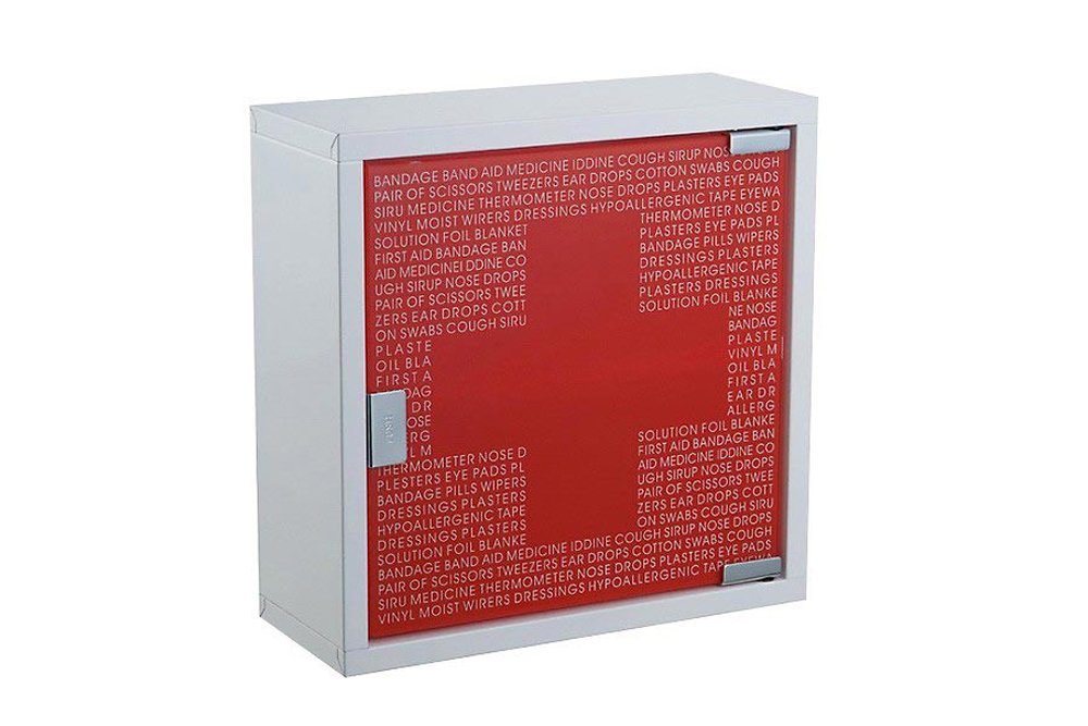 Design Medizinschrank Apothekerschrank Arzneischrank aus Edelstahl mit