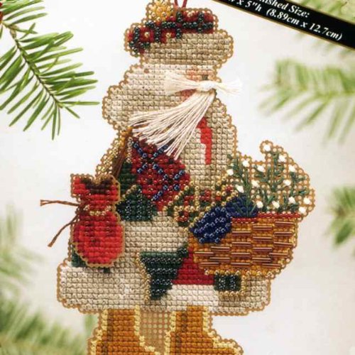 Mt Rainier Santa - Cross Stitch Kit