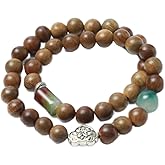 Green Sandalwood & Agate Double Wrap Bracelet – Calming Energy, Grounding Spirit, Inspired by Traditional Chinese Aesthetics