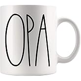 Opa Mug, Opa Mug Gifts for Christmas Coffee Cup, Birthday Gift, Mother's Day/Father's Day, Family Coffee Mug For Birthday Present For The Best Opa Ever Coffee Cup 11oz