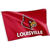 Desert Cactus University of Louisville UL Flag - 3 x 5 Feet Cardinals Banner, Indoor/Outdoor Durable Fabric, 100% Polyester Design (Style 1)