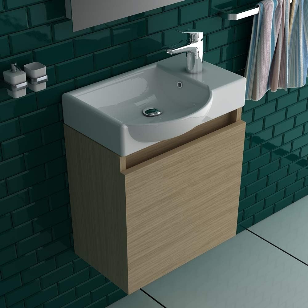 Alpenberger Waschplatz Keramikbecken I Unterschrank Vormontiert Farbe Grau I Badezimmer Gaste Wc Losung Zeitlos Waschplatze Baumarkt Suenaacampo Com