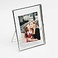 AhaGo Silver Floating Frame (5"x7", Vertical), For Picture 4x6, 3.5x5, 2x3, Small Desktop Photo Frame, Classy Gift For Festival, Wedding, Home or Office Décor