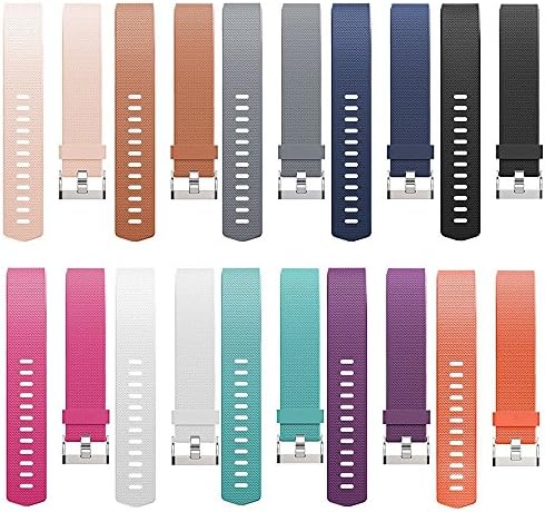 Band for 2016 Fitbit Charge 2 HR, Accessories Replacement Sport Fitness Band for Fitbit Charge 2, Pack of 10 (Small( 5.5"-6.7" ))