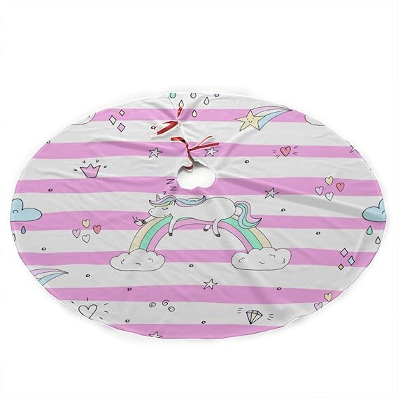 JGYJF Falda de árbol de Navidad Animación de Dibujos Animados Falda de