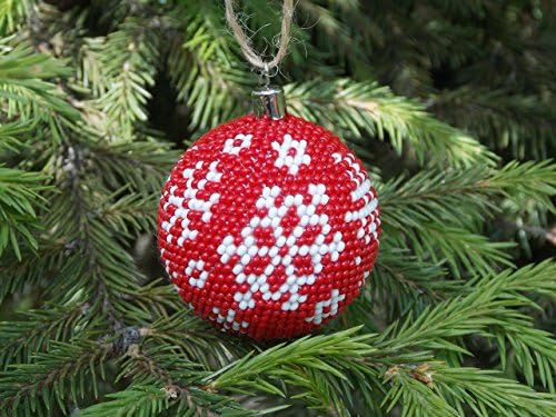 HANDMADE Christmas gifts unique housewarming snowflake ornaments winter holiday tree red decor