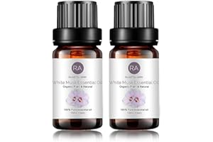 2-Pack White Musk Essential Oil, Pure, Undiluted, Therapeutic Grade White Musk Oil - 2x10 mL