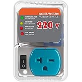 Heavy-Duty 20A 4400W Surge Protector for Appliances, Smart Circuit Plug with Outlet Saver & Power Strip for Refrigerator, Air Conditioner, High-Power Devices, Overload & Voltage Protection 140 Joule