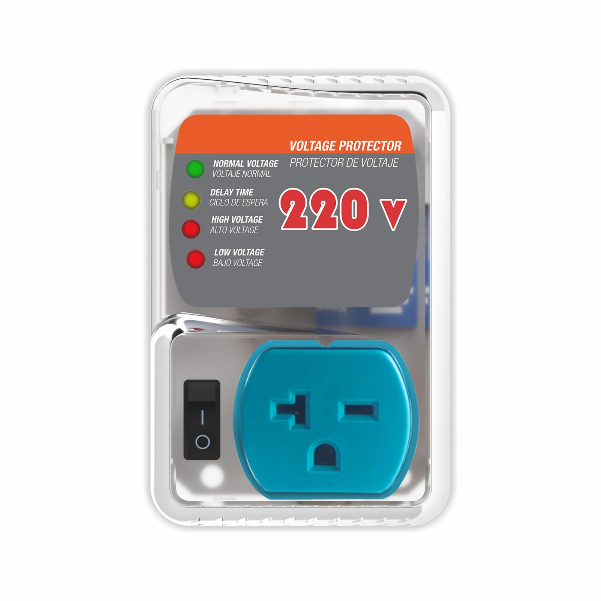 Photo 1 of **OUTLET IS NOT U.S** Heavy-Duty 20A 4400W Surge Protector for Appliances, Smart Circuit Plug with Outlet Saver & Power Strip for Refrigerator, Air Conditioner, High-Power Devices, Overload & Voltage Protection 140 Joule