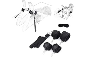 Bed Ties Restraints Sex King Bed Straps Adjustable Bed Restraints Sex Adult Bondaged for Women Men Kinky Play Handcuff Tied U