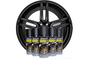 DipYourCar HyperDip Peelable Car Paint in a Can - Automotive Spray Paint/Aerosol Auto Paint for Protection and Color for Wheels, Emblems, Mirror, and More - Frozen Black Automotive Paint Set