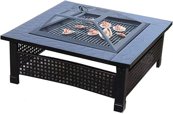 WXMYOZR Pozos De Fuego para Jardín, Mesa Grande para Fogatas De Metal 3