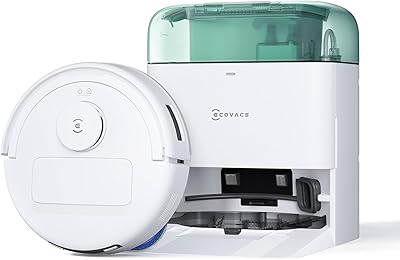 ECOVACS DEEBOT MINI Saugen/Wischen, 9.000 Pa Saugkraft, ZeroTangle 2.0, TrueMapping 2.0, 45 ℃ Heißlufttrocknung, Selbstentleerung, intelligente Tiefenreinigung, Selbstreinigung per Knopfdruck, Grün