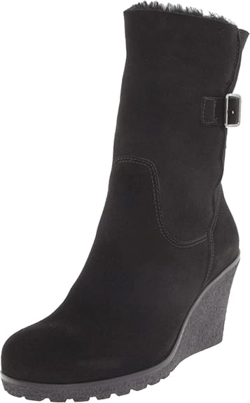 la canadienne black suede boots