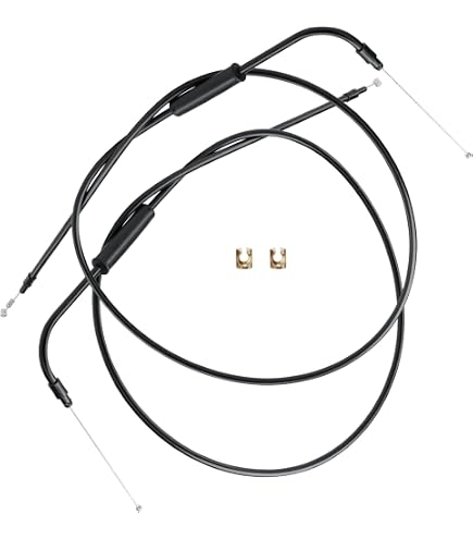 Juego De Cables De Acelerador Y Ralentí De Acero Inoxidable Para Harley Davidson, Marca V-Twin