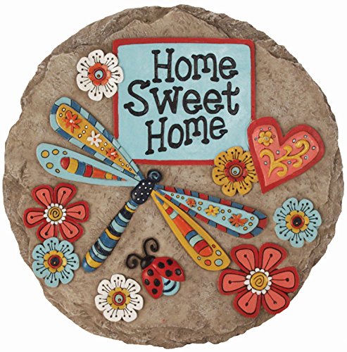 Spoontiques - Garden Décor - Home Sweet Dragonfly Stepping Stone - Decorative S…