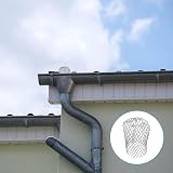 HexinYigjly 4 Pcs Aluminum Gutter Guards 3.5in Downpipe Leaf Guard 2-4in view 6
