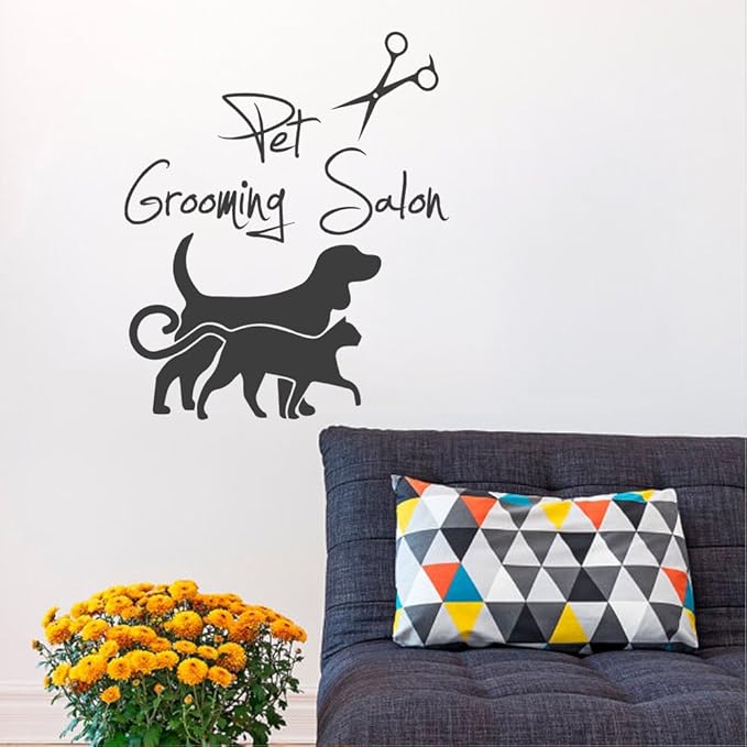 Amazon.com: BATTOO Pet Grooming Salon Wall Decal Quote Pet Grooming
