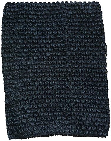 KADIWOW Crochet Tutu Tops For Kids (6 Inch, Black)