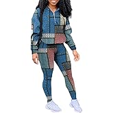 EOSIEDUR Women's Two Piece Outfits Zipper Jacket Pullover and Elastic Waistband Pants with Pockets Sweatsuit Tracksuit Sets