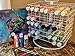 Craft Paint Storage Rack For 2oz Acrylic Paints, Revolving Acrylic Craft Paint Coated-Wire Caddy, Holds 112 2-Ounce Bottles, Portable