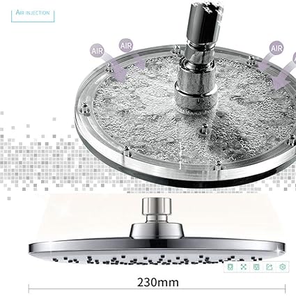 Cabezal de ducha de 3 funciones Basics cromo pulido Accesorios de baño
