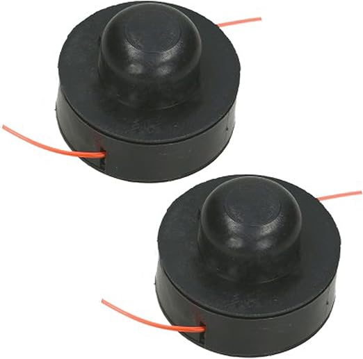 Spares2go Spool & Line for Powerbase Grass Strimmer/Trimmer (Pack of 2