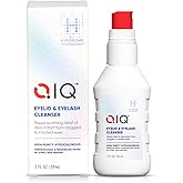 QIQ Eyelash and Eyelid Cleanser – High Purity Hypochlorous Eye Wash Solution, Lid and Lash Cleanser that Quickly Calms and Soothes Irritated, Clogged Skin (2oz)