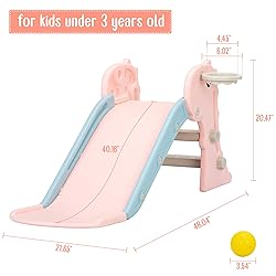 Nyeekoy 3 in 1 Toddler Slide, Kids Slide Climber