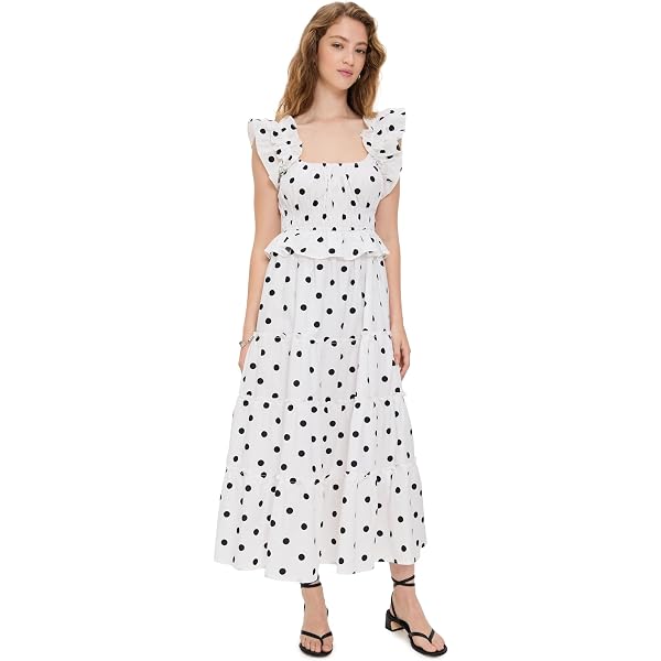 white christmas dresses Navy Flutter Sleeve Tie Front Midi Dress main image 0