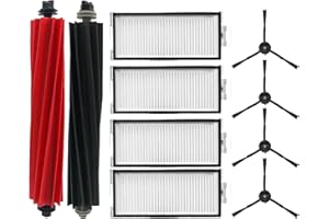 JPBAISQIC Accessories Kit for Roborock Q8 Max: Replacement Parts Compatible with Roborock Q8 Max Q8 Max + (Q8 Plus) Q5 Pro Q5 Pro+ Robot Vacuum Cleane, Main Brushes Side Brushes Filters Mop Pads