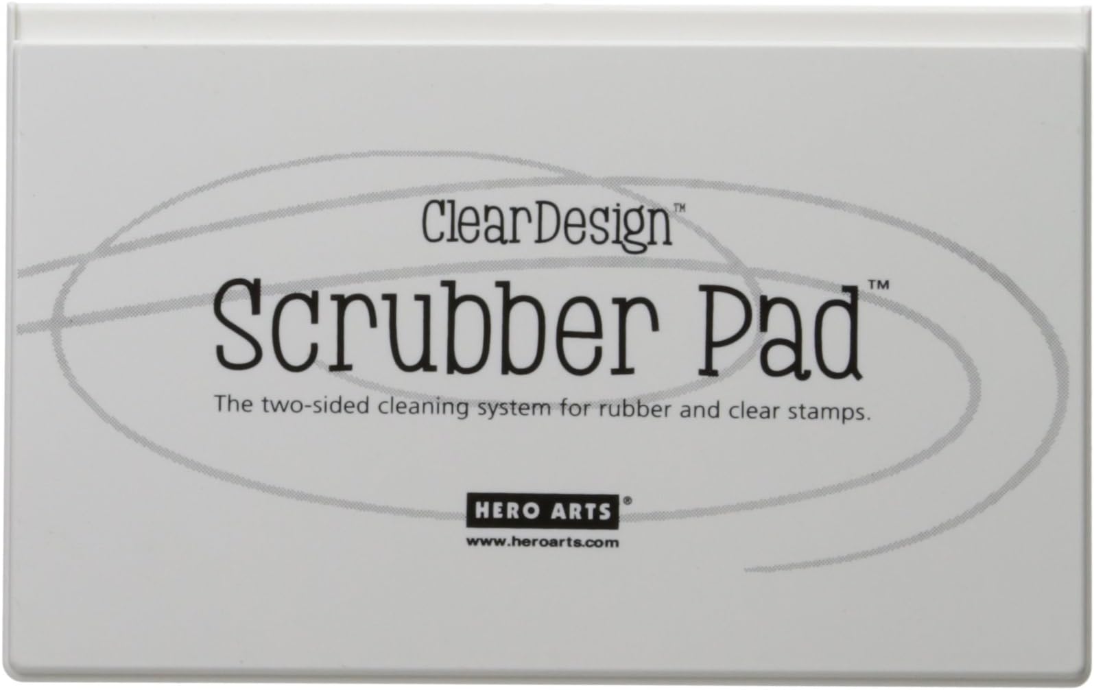 Hero Arts Plastic Clear Design Scrubber Pad-7.5-inch x 4.5-inch