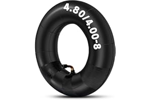 HIAORS 4.80/4.00-8" 4.80-8 Inner Tube Replacement for Wheelbarrows Trailers Lawn Mowers Hand Trucks Garden Carts Generator Dollies Trolleys Wagons Heavy Duty Parts with TR87 Bent Valve 1 Pcs