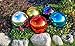 Lily's Home Glass Gazing Mirror Ball, Colorful and Shiny Addition to Any Garden or Home, Ideal As a Housewarming Gift, Sparkling Rainbow (12 Inches Diameter)