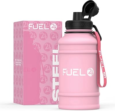 Fuel24 1.3L/2.2L Water Bottle Stainless Steel Leakproof BPA Free