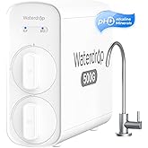 Waterdrop G5P500A Alkaline Mineral pH+ Reverse Osmosis Water Filter, NSF/ANSI 58 & 372 Certified, 8 Stage Reverse Osmosis System, 500G RO Water Filtration System, 2:1 Pure to Drain, Reduces TDS