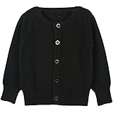 TAIYCYXGAN Baby Girls Boys Knits Cardigan Sweater Crew Neck Button-Down Sweater Jacket Solid